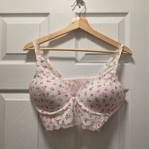 PINK Lace Lightly Lined Plunge Bralette
